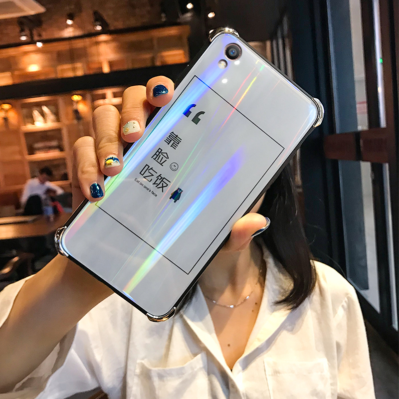 OPPOr9sÊÖ»ú¿Çins²£Á§¿Ç¸öÐÔr9ÀØÉäìŹâr9plusÈ«°ü·Àˤr9splusËĽǼӺñ·Àˤ±£»¤Ì×Íøºì³±ÅÆÄÐÅ®Çé¿ɰ®ÎÄ×Ö