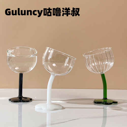 ins风耐热玻璃200香槟杯