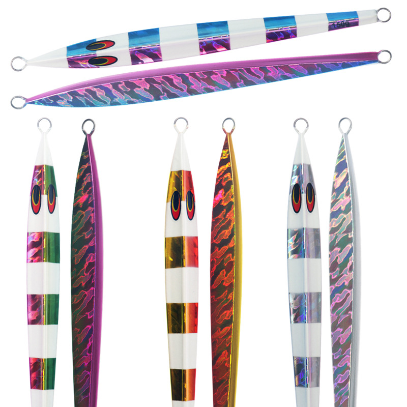 海钓红甘铁板鱼饵150g夜光不规则速沉铁板饵镭射假饵拟饵马鲛铅鱼