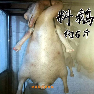 广东烧鹅半成品鹅料鹅酒店餐馆约6斤重新鲜整只广式鹅胚商用