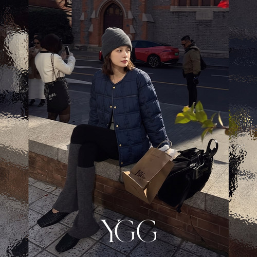 YGG长袖90%绒子短款羽绒服