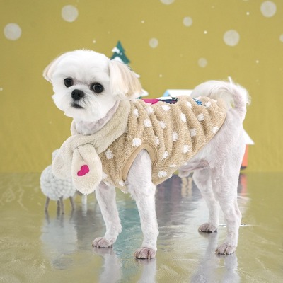 Parisdog狗狗毛绒刺绣史努比外套