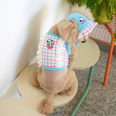 Parisdog狗狗春夏遮阳帽吊带套装