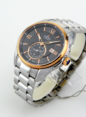 正品名牌依波手表男瑞士自动机械表17020412精钢运动男表防水1702