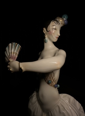 梅森Meissen Spanische Tänzerin瓷偶西班牙舞女室内摆件人形娃娃