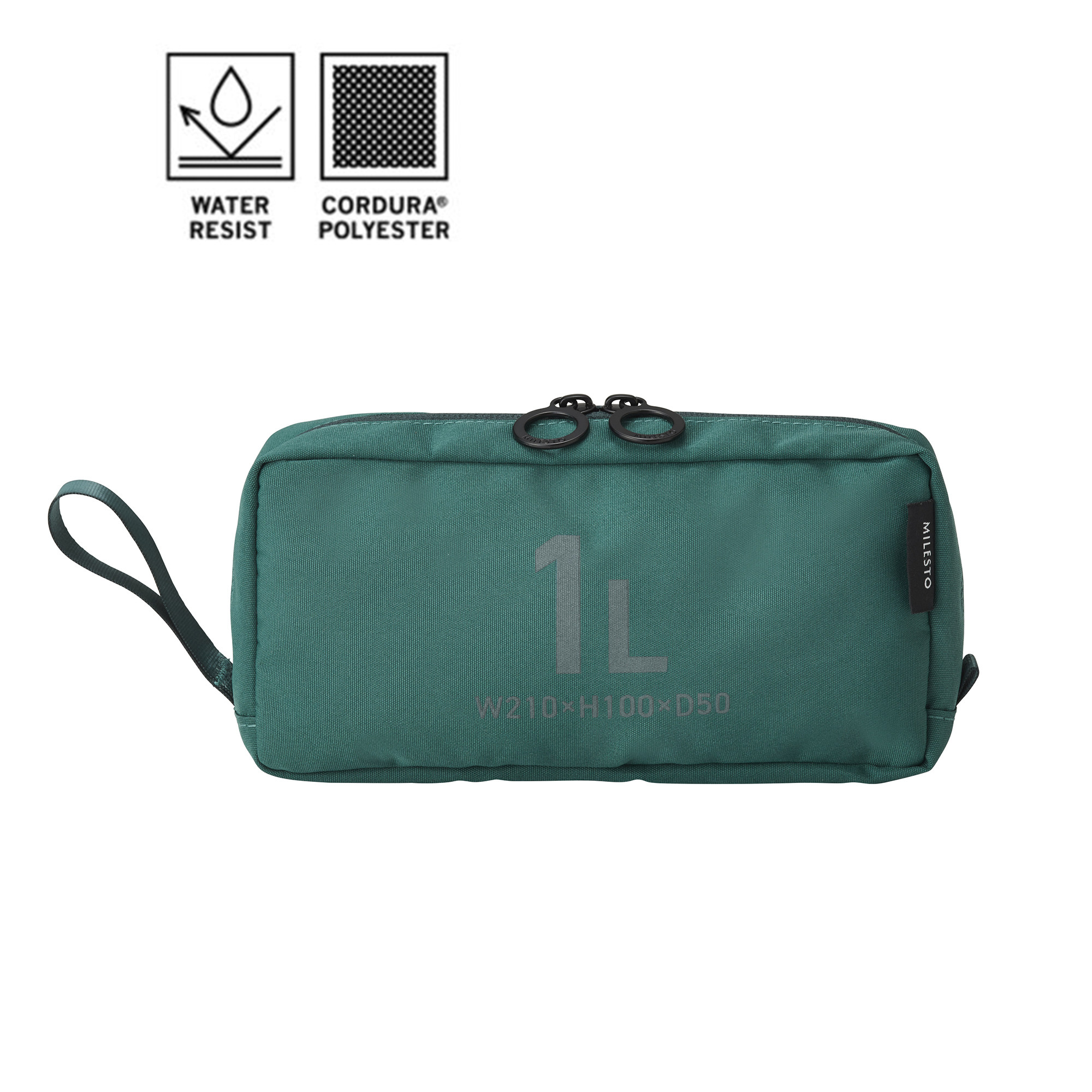 日本milesto旅行便携式洗簌收纳包通勤数码手拿手提包复古墨绿色,箱包皮具/热销女包/男包,男士包袋,淘宝优惠券,粉丝福利购,淘宝优惠卷