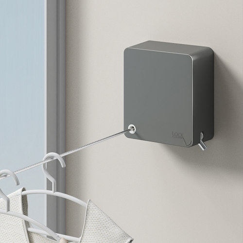 加长晾衣绳隐形伸缩可收紧