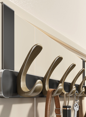 门后挂钩免打孔挂衣架卧室挂门加长挂架衣服帽子收纳壁挂式挂衣钩