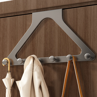 门后挂钩衣服挂架卧室挂衣架壁挂衣柜侧面墙上免打孔衣帽收纳挂架