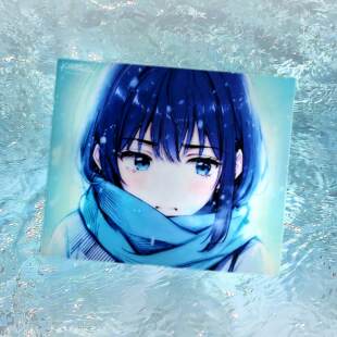 Kuroha 欲语v2暮雪二次元钢化玻璃鼠标垫女生电竞游戏FPS专用大号