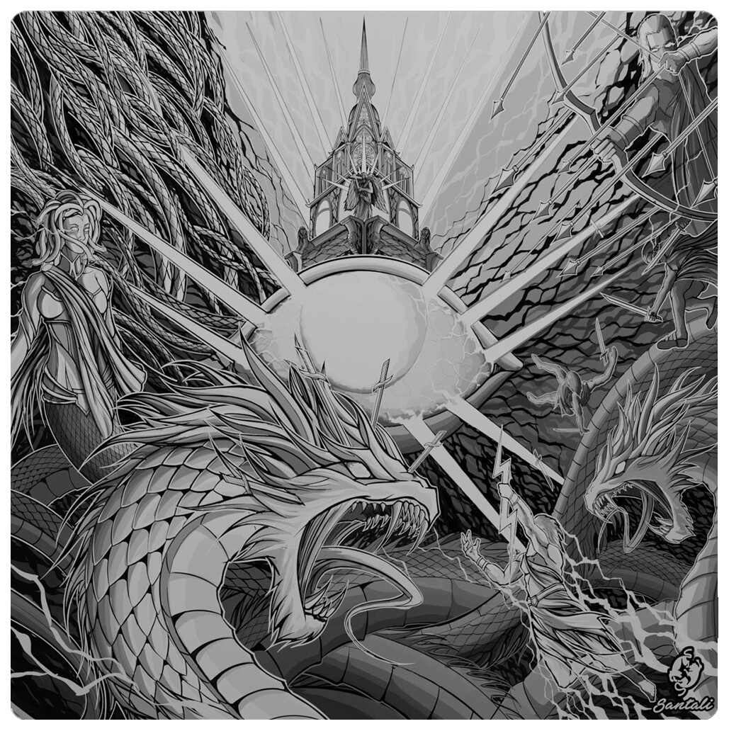 Santali Eye of Kao混沌之眼钢化玻璃鼠标垫电竞游