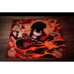 AbyssGaming【炎珀】纯速度涂层钢化玻璃鼠标垫电竞游戏FPS专用大