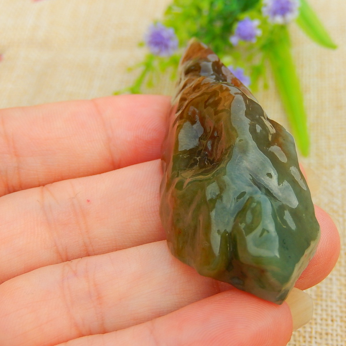 翡翠毛料玉石色料冰种原石明料手镯芯飘绿飘花红翡牌子紫罗兰挂件