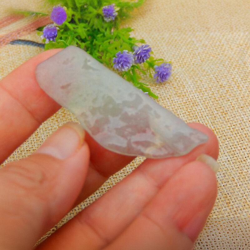 翡翠毛料玉石色料冰种原石明料手镯芯飘绿飘花红翡牌子紫罗兰挂件