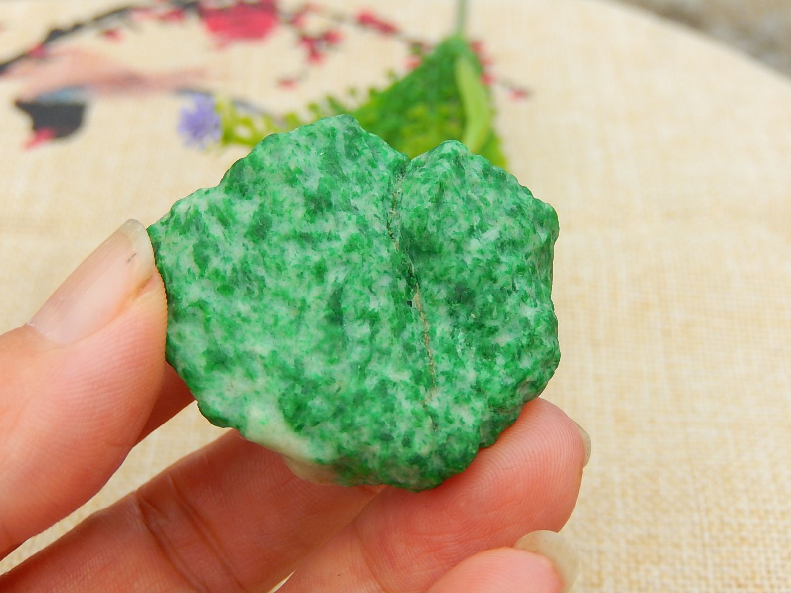 翡翠毛料玉石色料冰种原石明料手镯芯飘绿飘花红翡牌子紫罗兰挂件