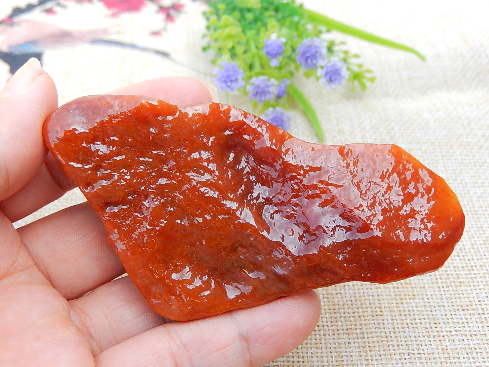翡翠毛料玉石色料冰种原石明料手镯芯飘绿飘花红翡牌子紫罗兰挂件