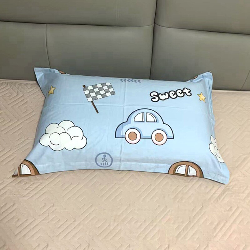 加厚100%纯棉枕套一对装48x74cm纯棉儿童枕头套30x50学生单人单个