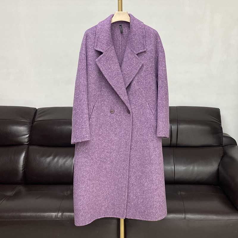 流星雨韩系双面羊绒大衣女中长款西装领羊毛呢外套时尚宽松秋冬装,女装/女士精品,毛呢外套,淘宝优惠券,粉丝福利购,淘宝优惠卷