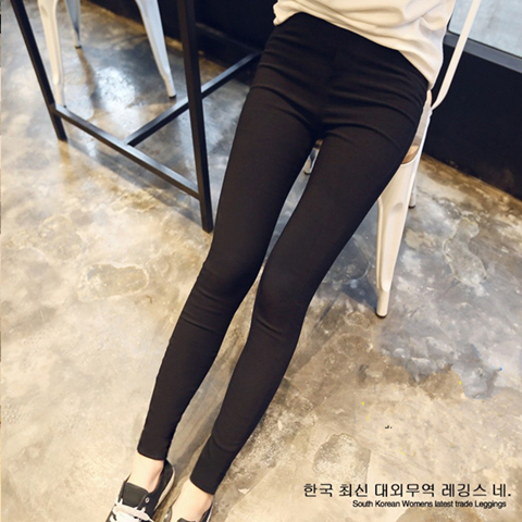 Korean new elastic pencil Leggings summer Leggings versatile large women's pants running volume