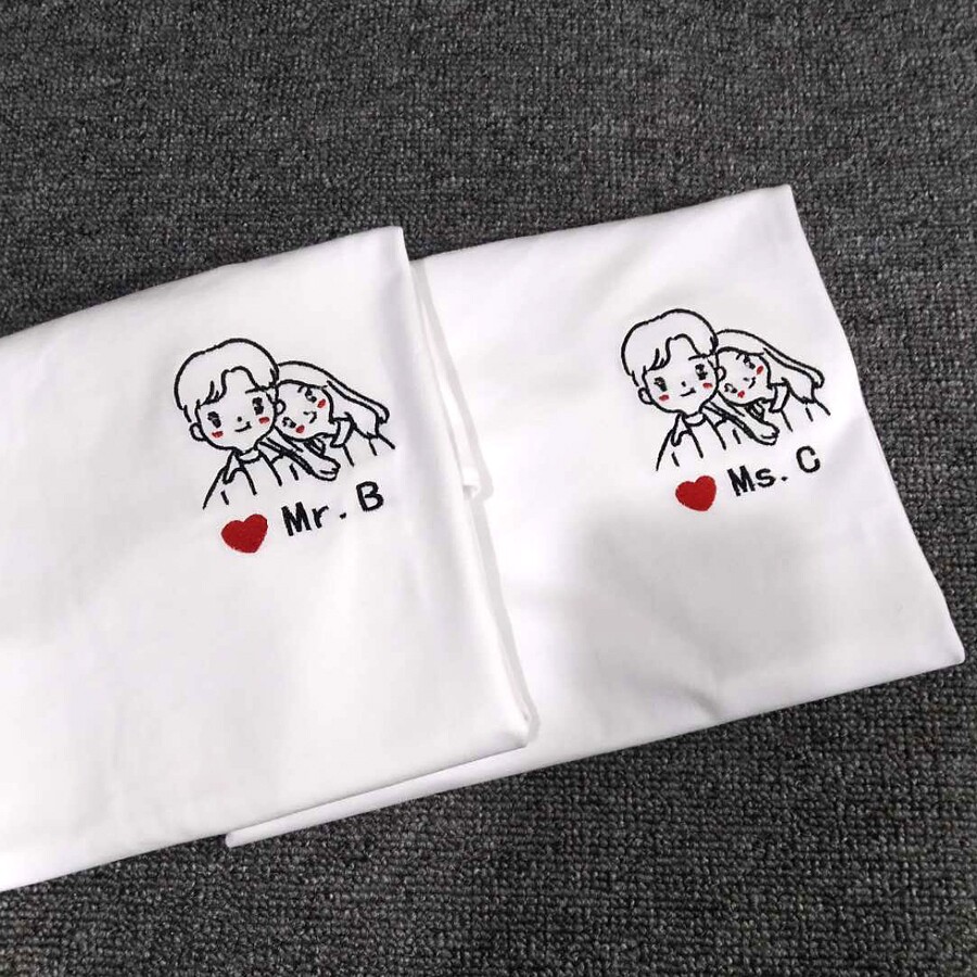 短袖常规刺绣棉青春甜美