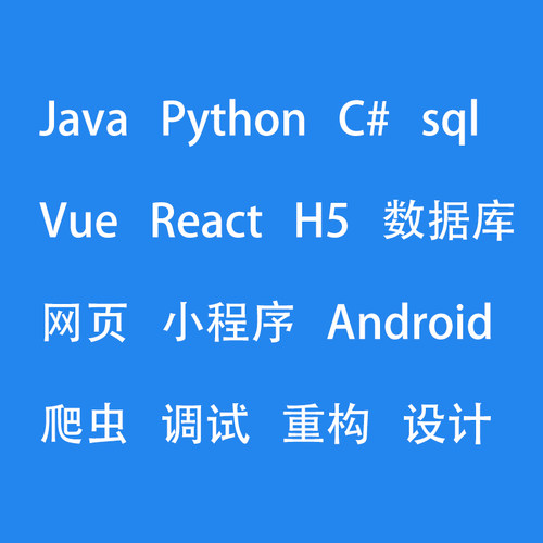十年开发经验设计代码调试bug修改小程序讲解运行环境搭建程序员