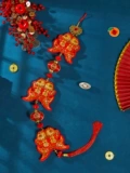 Новый год Golden Fu Pendant Living Room Fuzi Pepper шашлыки Dragon Год висячи