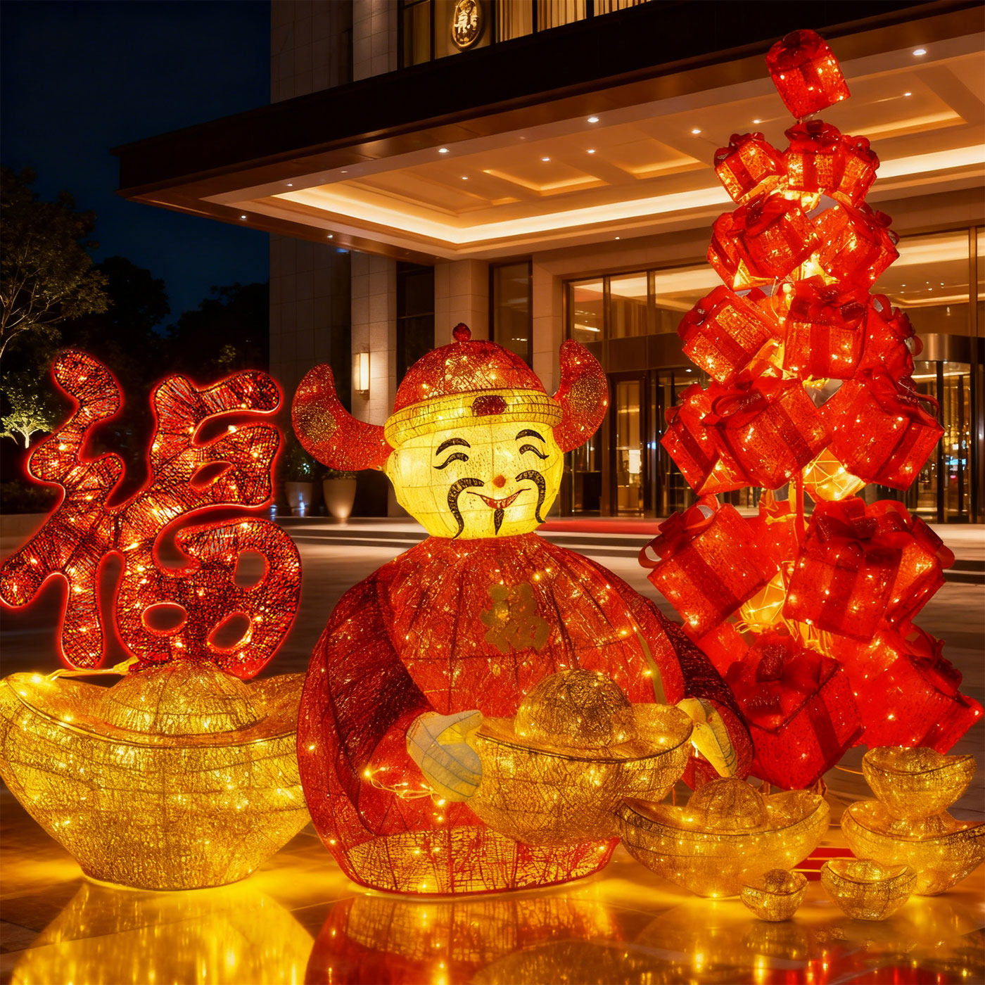 大型新年装饰品铁艺发光财神发财树马年春节元宝铜钱鞭炮氛围布置,节庆用品/礼品,节日装扮用品,淘宝优惠券,粉丝福利购,淘宝优惠卷