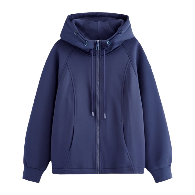 天骄一生水春季连帽短外套女新款大码女装运动休闲百搭上衣25825