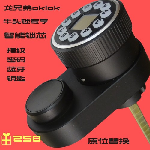 防水老款牛头锁改装指纹密码锁蓝牙锁只换芯不换内锁