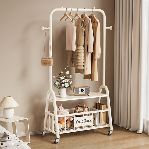 挂衣架落地卧室内宿舍衣帽架小型简易家用衣服收纳置物晾衣架移动