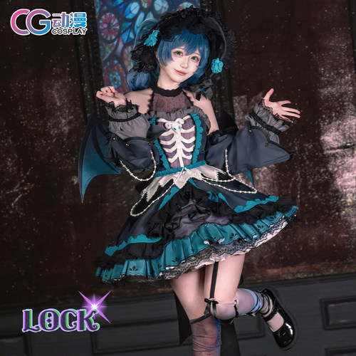 CGCOS动漫服装BanGDream RAS 朝日六花cos LOCK COS服装洛丽塔