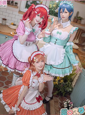 CGCOS动漫服装  lovelive AiScReam 上原步梦 黑泽露比 cos服