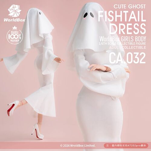 现货 Worldbox 1/6比例 CA032 幽灵鱼尾连衣裙 女兵人服饰不含鞋
