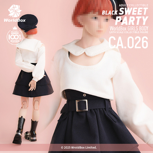 现货  Worldbox 1比6 黑甜派对套装CA026  人偶服饰配件