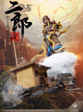 现货 HaoYuToys 1/6 神话系列 H19017 二郎神 可动人偶 庙宇地台