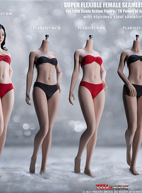 现货 TBLeague 1/6 S44 S45 S46 S47 钢骨小胸包胶可动素体