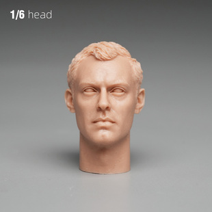 1比6 A80150 迈克雷瓦 白模头雕练妆裸妆头 兵人配件