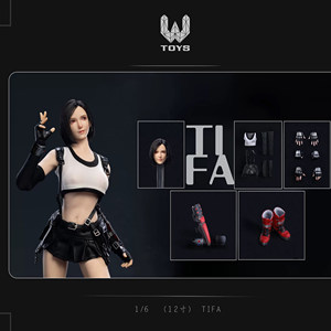现货 WTOYS 1/6  蒂法 Tifa 头雕 服饰 可动人偶配件包
