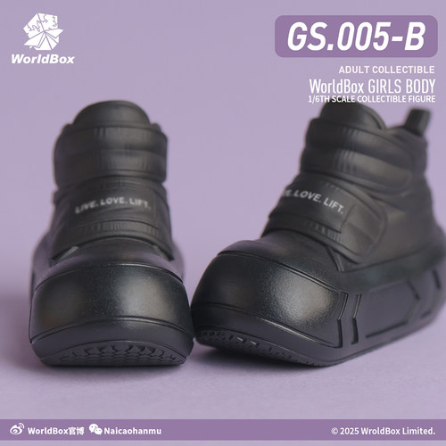 Worldbox 1/6女款gs005面包鞋  实心 多色可选