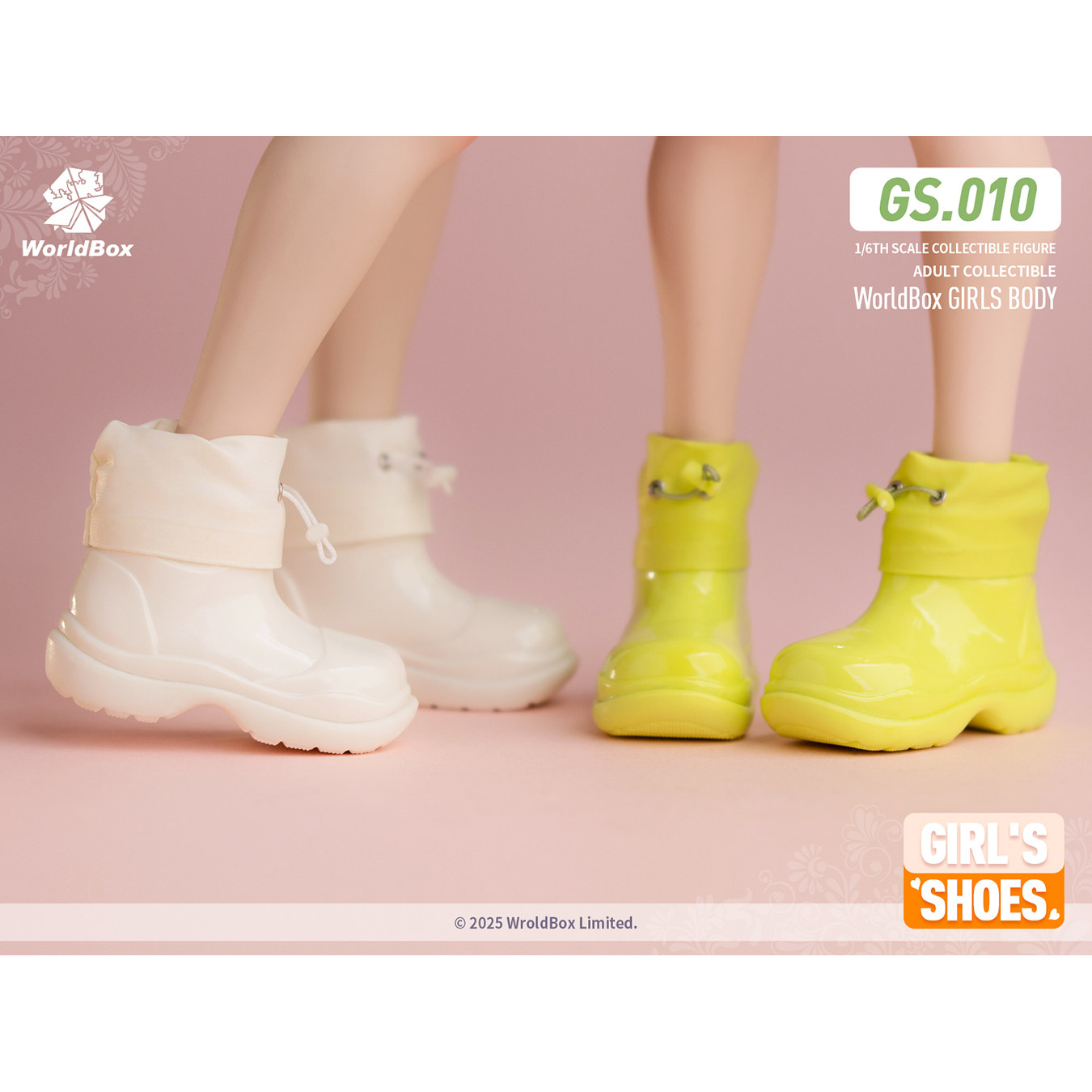 现货 Worldbox gs010 1/6 女款时尚抽绳束口雨靴 多色可选,模玩/动漫/周边/娃圈三坑/桌游,可动/兵人/雕像专区,淘宝优惠券,粉丝福利购,淘宝优惠卷