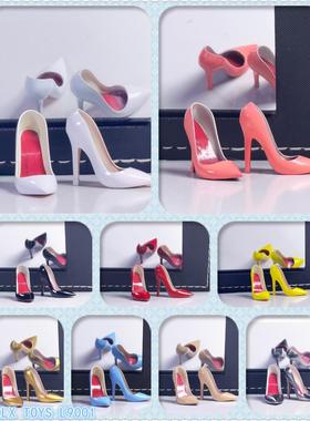 预售 LOLX TOYS L9001鸠鸠鞋金属桩 1/6 女兵人高跟鞋大码ANT303