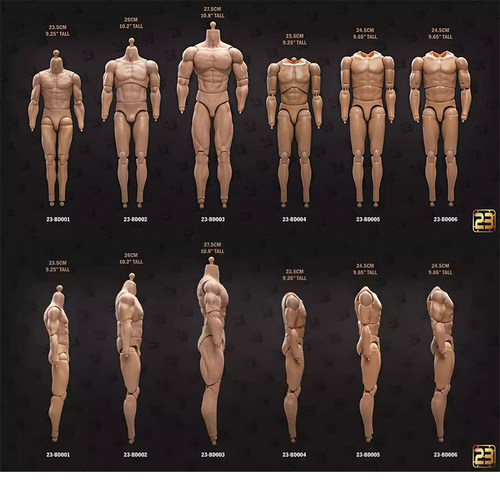 现货 23TOYS 1/6 23-BD001-6 男高兵人素体