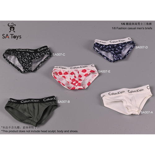 现货 SA Toys SA007 男兵人 衣服散件泰迪熊labubu可穿 1/6三角裤