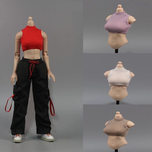 现货 DMTOYS  无袖上衣 辣妹背心 1/6女兵人衣服可动人偶服装配件