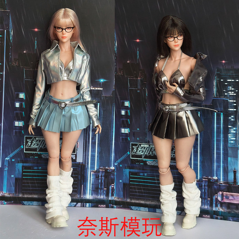 1/6女兵人娃娃衣 都市少女套装 倾心夜舞 可动人偶服饰配件