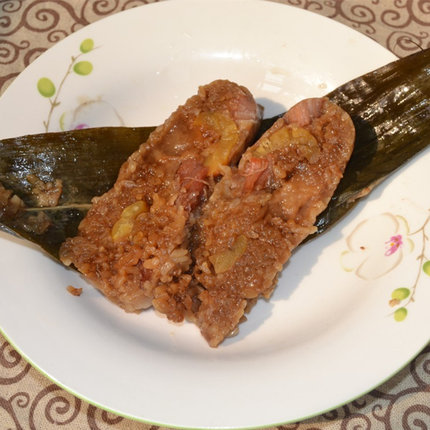 农家自包新鲜板粟肉粽子栗子肉棕手工粽子新鲜现做180克/只