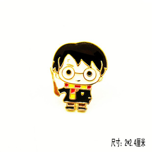日韩精致滴釉卡通小人胸针胸扣男女款