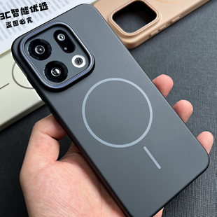 oppofindx9pro手机壳磁吸肤感全包柔砂findx8Ultra苏哈摄影柔润无线充电x8s 钛灰高级感x8pro裸机防摔硬壳