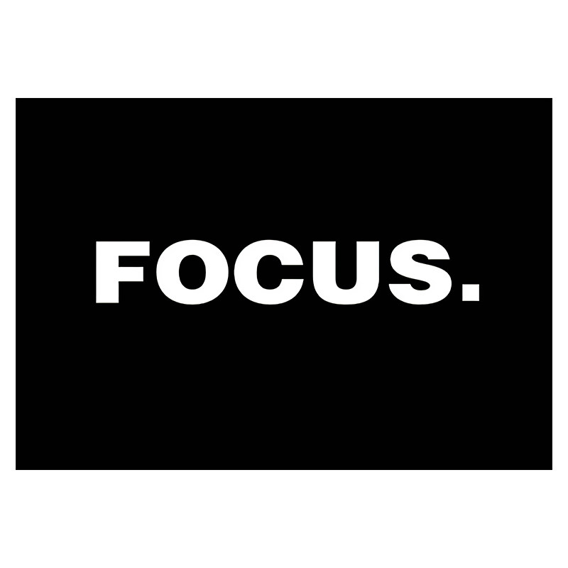 현대 간단한 흑백 텍스트 포스터 디자인 FOCUS 장식 그림 매달려 그림 인쇄 코어 스티커 자체 접착 포스터