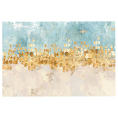 星星客厅沙发背景贴画自粘画芯 饰画心抽象油画跳舞 美式 客厅装